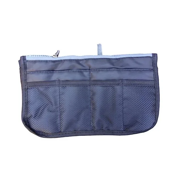 Bag Organizer Black with Dual Zip Pockets & Handles - Picture 3 of 3